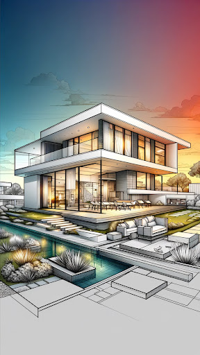 Dream House Coloring Screenshot