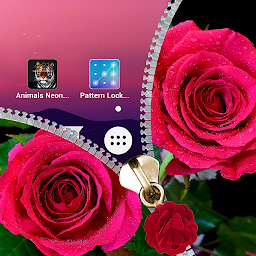 Icon image Pink Rose Zipper Lock Screen