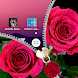 Pink Rose Zipper Lock Screen - Androidアプリ