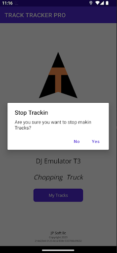 Android application Track Tracker Pro screenshort