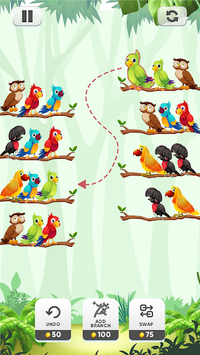 Bird Sort Challenge Screen 3