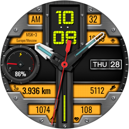 Hybrid RELOD URX75 Watch face screenshot 16