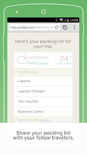 PackPoint travel packing list  Screenshots 6