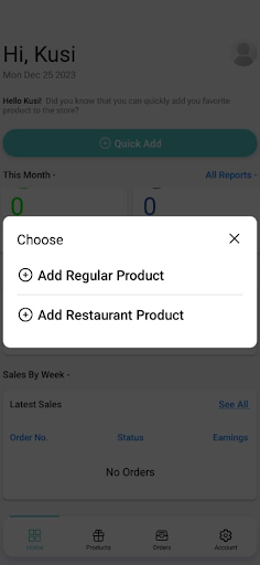 MigranX - Vendor Screen 2