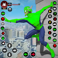 Fly Rope Hero: Gangster Games