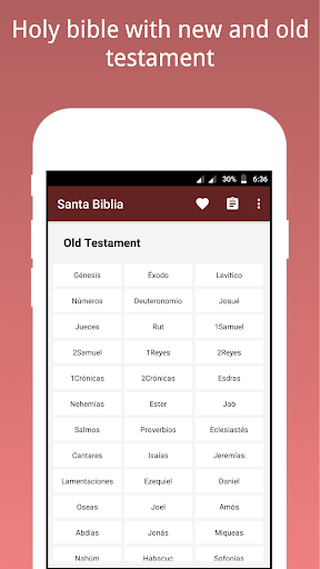 Android application Holy Bible Reina Valera screenshort