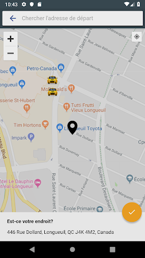 Android application Taxi Union screenshort