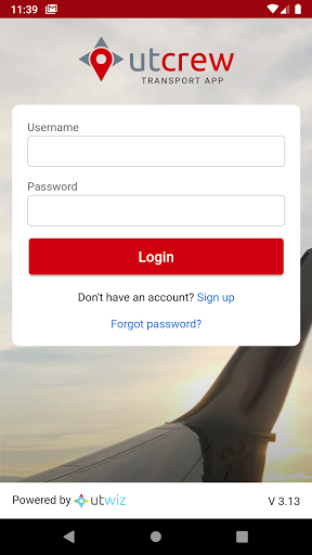 Android application UTCrew - crew transport app to screenshort