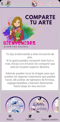 Android application Foro creativo de diseño screenshort