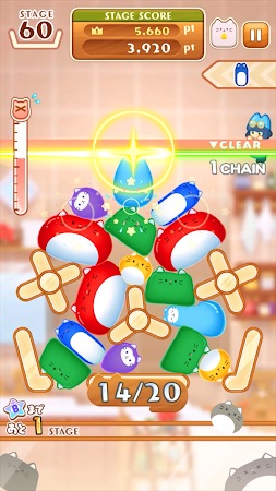 Game screenshot 重力パズル Stray Cat Falling -猫は液体- hack
