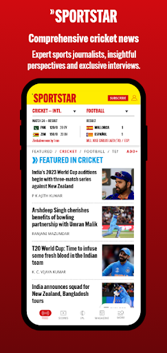 Sportstar - Live Sports & News Screen 2