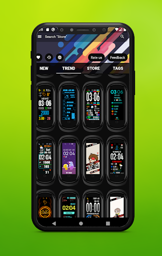 Android application Mi Band 5 WatchFace screenshort