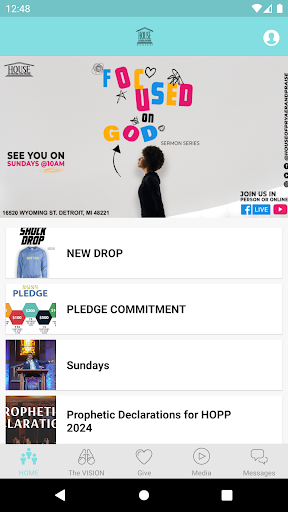 Android application House of Prayer and Praise screenshort