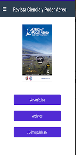 Revista Ciencia y Poder aéreo Screen 2