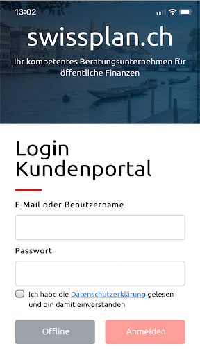 Android application swissplan.ch screenshort