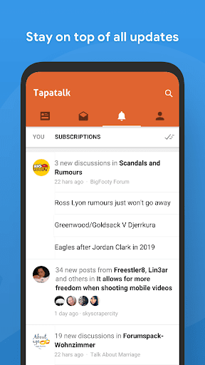 Tapatalk-200,000 + 포럼