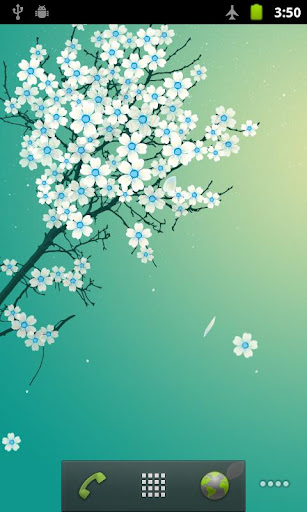 Sakura Live Wallpaper Screen 2