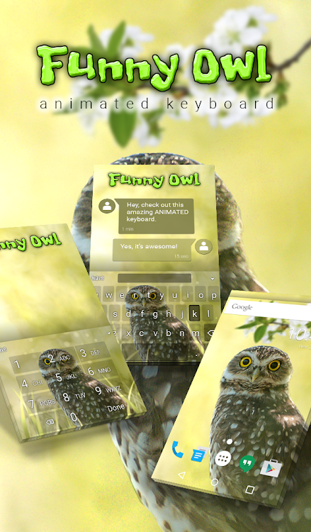 Funny Owl Keyboard & Wallpaper - 5.10.56 - (Android)