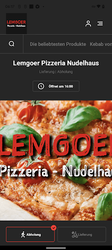 Android application Lemgoer Pizzeria Nudelhaus screenshort