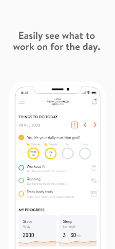 High Performance Health Screen 2