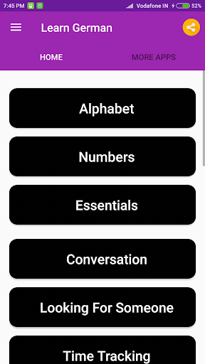 Learn German Screen 2