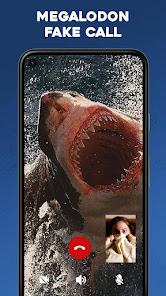 Captura 4 Megalodon Video Call Prank android