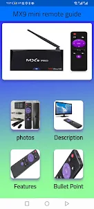 MX9 remote guide