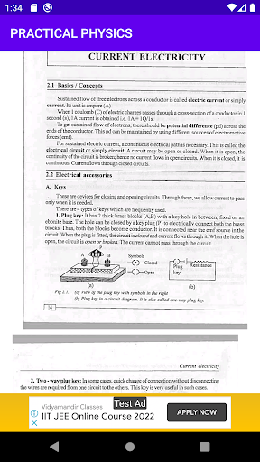 Physics Practical - Class 12 Screen 3