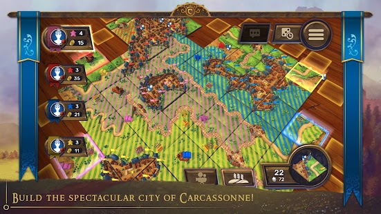 Schermata di Carcassonne: tessere e tattiche