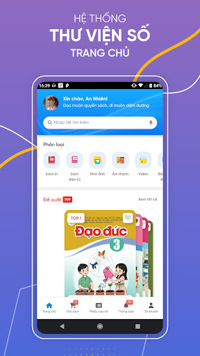 Android application BuCA Thư Viện Số screenshort