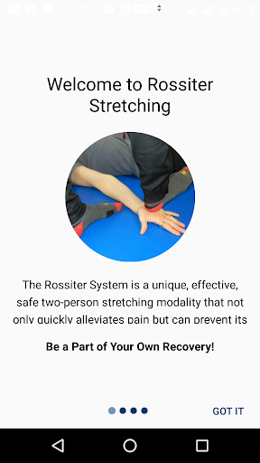 Android application Rossiter Stretching screenshort