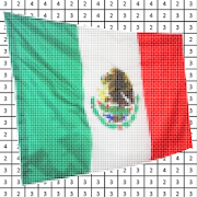 Flags Country Pixel Art Color By Number