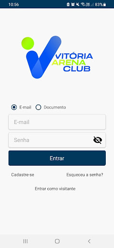 Android application Vitória Arena Club screenshort