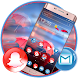 赤い傘の夜の水のテーマ - Androidアプリ