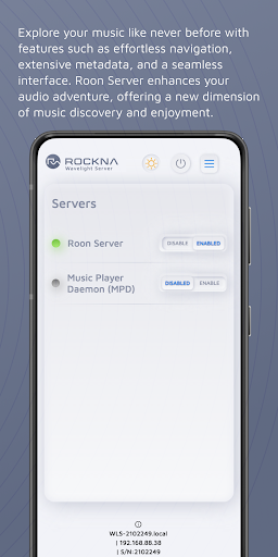 Rockna Wavelight Server Screen 2