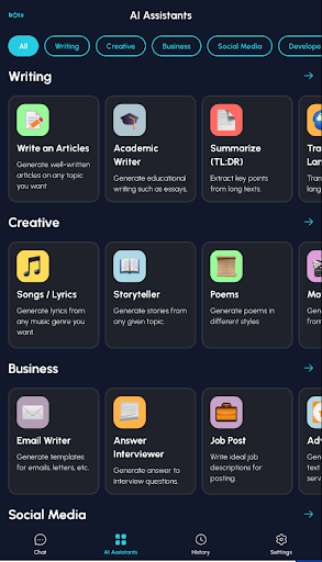 Bots - Ai ChatBot Screen 2
