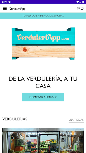 Android application VerduleriApp screenshort