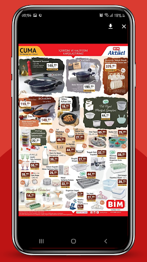 Android application BIM-A101-ŞOK Aktüel Broşürler screenshort