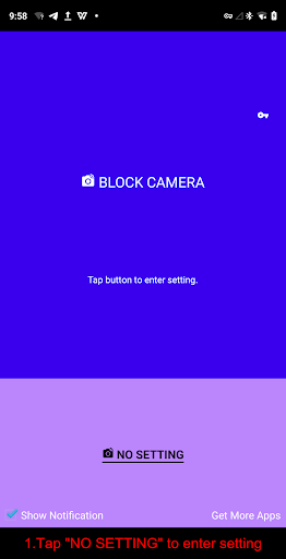 Android application Block Camera screenshort
