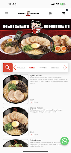 Android application Ajisen Ramen PTY screenshort