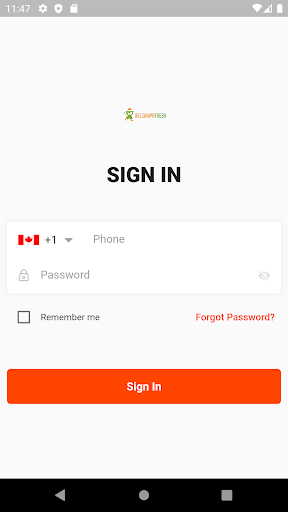 Android application Del Campo Fresh Delivery screenshort