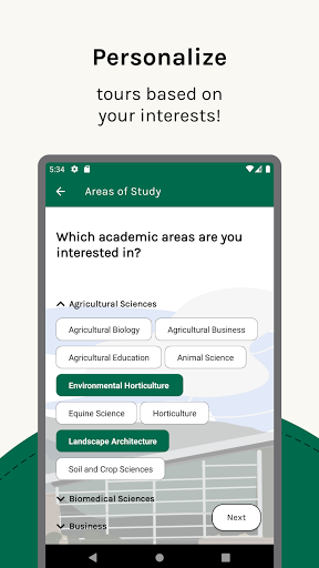 Android application CSU Visits screenshort