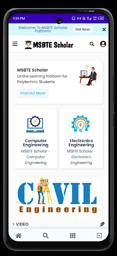 Android application MSBTE Scholar screenshort