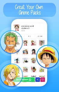 Anime Stickers for WhatsApp-Anime Memes WAStickers Apk İndir 5