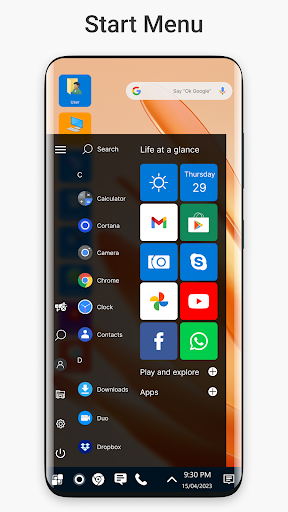 Win 11 Launcher - Personalization - apps
