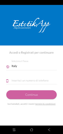 EstetikApp Professionisti Screen 2