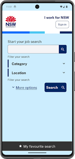 Android application iWorkforNSW screenshort