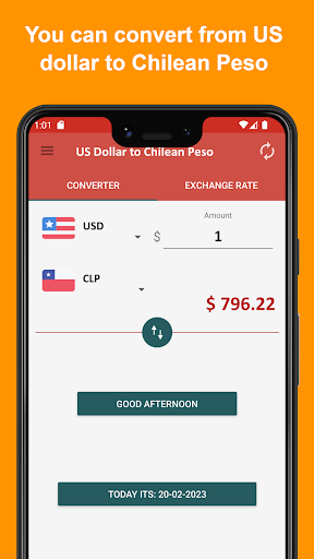 US Dollar to Chilean Peso Screen 2