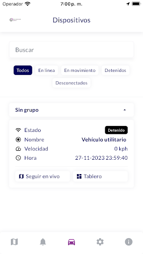 Coordenada Móvil GPS Screen 2