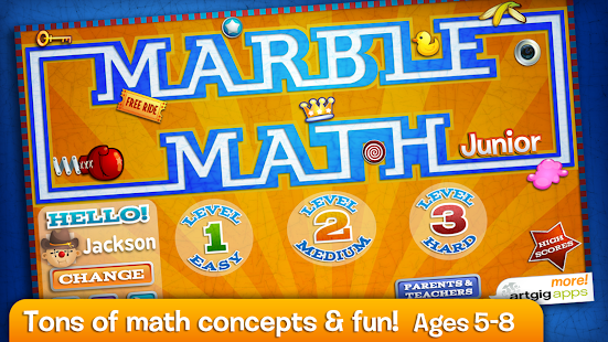 Marble Math Junior Screenshot